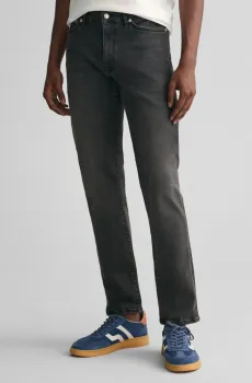 Мужские черные джинсы EXTRA SLIM ACTIVE REC BLK Черный 31-32 Gant 1000280