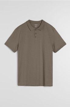 Бавовняна сорочка поло - кавовий