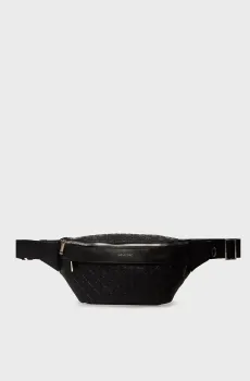 Мужская черная поясная сумка EMBOSS Черный ONESIZE Calvin Klein LV04D3205G