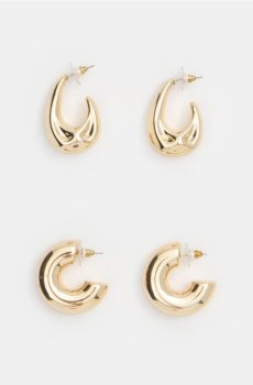 Сережки, 2 пари - золотий