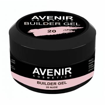 Гель для наращивания ногтей Avenir Cosmetics Builder Gel Pro 20 Nude, 30 мл Гель для наращивания ногтей Avenir Cosmetics Builder Gel Pro 20 Nude, 30 мл