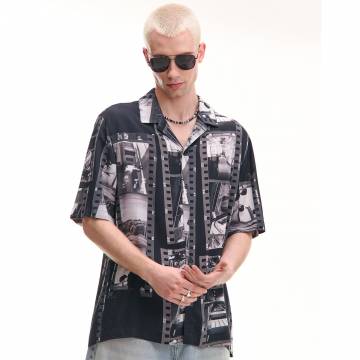 Cropp - Віскозна сорочка - чорний