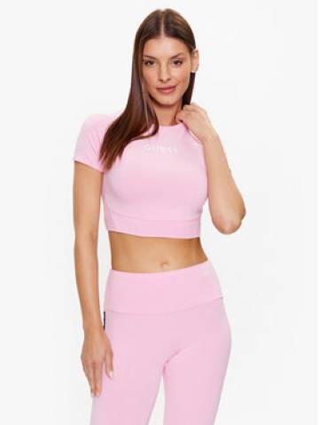 Guess Топ V3RP16 KABR0 Рожевий Slim Fit Guess Топ V3RP16 KABR0 Рожевий Slim Fit
