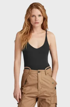 Женское черное боди Черный M G-Star RAW D24509,D595