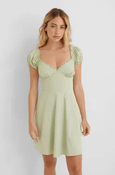 Женское салатовое платье Салатовый 38 NA-KD 1716-000010