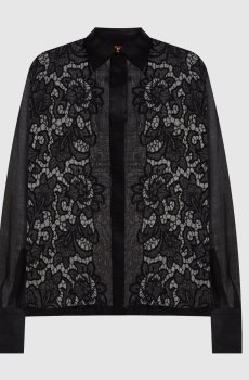 Черная рубашка CALI из рамы с вышивкой