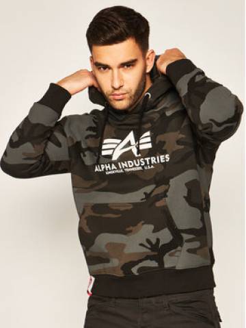 Alpha Industries Світшот Basic 178312C Зелений Regular Fit Alpha Industries Світшот Basic 178312C Зелений Regular Fit