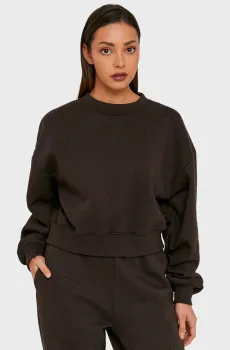 Женский темно-коричневый свитшот Коричневый M Tally Weijl SSWCORASMY2