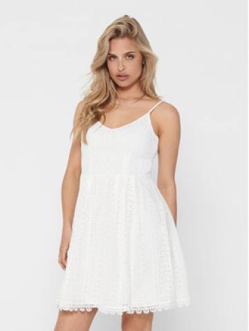 ONLY Повсякденна сукня 15204799 Білий Regular Fit ONLY Повсякденна сукня 15204799 Білий Regular Fit