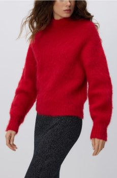 Reserved - Джемпер з альпаки - червоний - 923II-33X