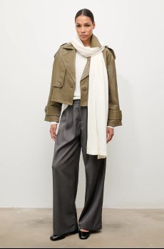 Cвитер из мериносовой шерсти с шарфом Answear.LAB