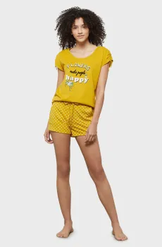 Женская желтая футболка GLADYS Желтый S Etam 6509228