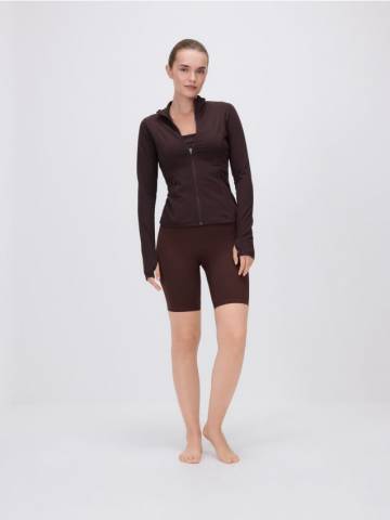 Reserved - Велосипедні шорти - темно коричневий - 878IE-89X