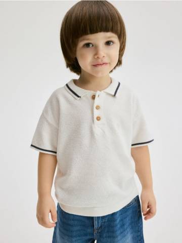 Reserved - BOYS` SWEATER - кремовий - 548BF-01X Reserved - BOYS` SWEATER - кремовий - 548BF-01X