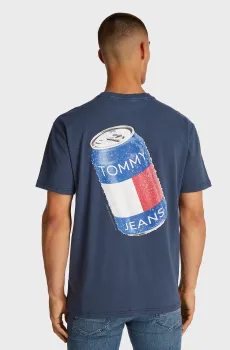 Мужская темно-синяя футболка TJM REG UNISEX FUN NOVELTY 2 TEE Синий S Tommy Jeans DM0DM18548