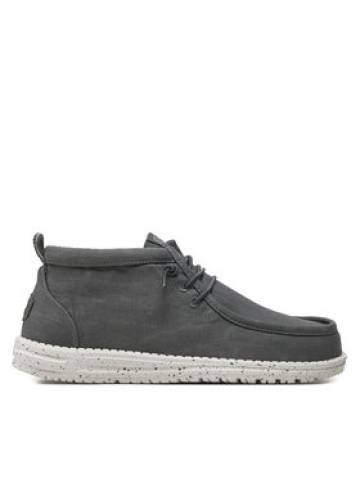 Hey Dude Мокасини Wally Mid Canvas 40701-030 Сірий Hey Dude Мокасини Wally Mid Canvas 40701-030 Сірий