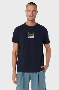 Мужская темно-синяя футболка Синий XL Asics 2041A355-401