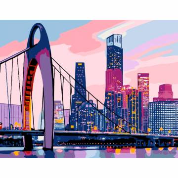 Картина за номерами Rosa start Big city 35 x 45 см (N00013620) Картина за номерами Rosa start Big city 35 x 45 см (N00013620)