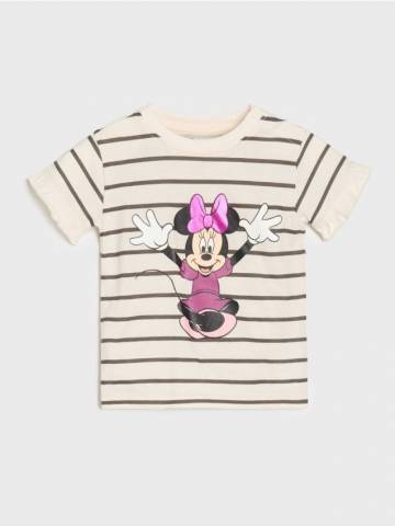 Футболка у смужку Minnie Mouse - кремовий Футболка у смужку Minnie Mouse - кремовий
