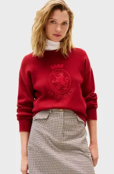Женский красный джемпер VARSITY Красный S Tommy Hilfiger WW0WW47301
