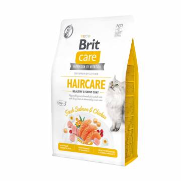 Сухой корм для кошек Brit Care Haircare для ухода за кожей и шерстью, с лососем и курицей, 2 кг Сухой корм для кошек Brit Care Haircare для ухода за кожей и шерстью, с лососем и курицей, 2 кг