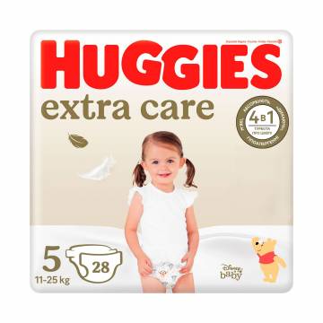 Подгузники Huggies Extra Care Jumbo размер 5 (11-25 кг), 28 шт Подгузники Huggies Extra Care Jumbo размер 5 (11-25 кг), 28 шт