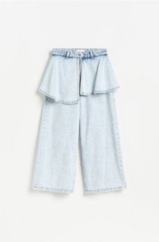 Reserved - Джинси super wide leg зі спідницею - синій - 168JU-05J
