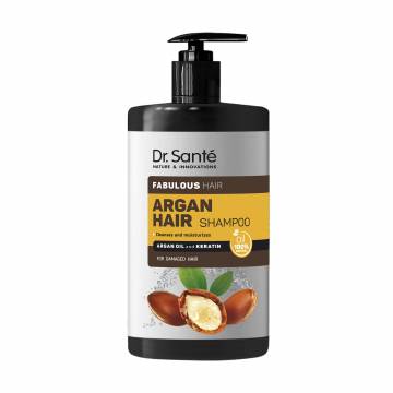 Шампунь для поврежденных волос Dr. Sante Argan Hair Очищение и увлажнение, с маслом арганы и кератином, 1 л Шампунь для поврежденных волос Dr. Sante Argan Hair Очищение и увлажнение, с маслом арганы и кератином, 1 л