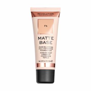 Матовая тональная основа для лица Makeup Revolution Matte Base Foundation, F5, 28 мл Матовая тональная основа для лица Makeup Revolution Matte Base Foundation, F5, 28 мл