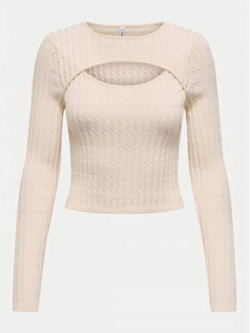 ONLY Светр Meddi 15339582 Бежевий Cropped Fit ONLY Светр Meddi 15339582 Бежевий Cropped Fit