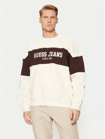 Guess Jeans Світшот M4BQ39 K9V31 Бежевий Classic Fit Guess Jeans Світшот M4BQ39 K9V31 Бежевий Classic Fit