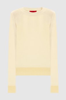 Желтый джемпер BERLINA из шерсти с логотипом