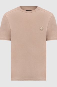 Коричневые футболки с нашивкой эмблемы