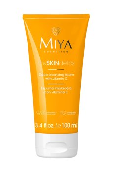 Пенка для глубокого очищения лица Miya Cosmetics mySKINdetox с витамином С, 100 мл