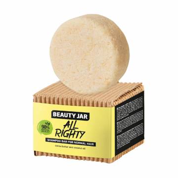 Твердый шампунь Beauty Jar All Righty Shampoo для нормальных волос, с маслом кокоса и какао, 65 г Твердый шампунь Beauty Jar All Righty Shampoo для нормальных волос, с маслом кокоса и какао, 65 г