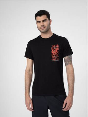 4F Футболка 4FSS23TTSHM487 Чорний Regular Fit 4F Футболка 4FSS23TTSHM487 Чорний Regular Fit