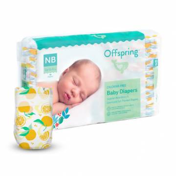 Подгузники Offspring Tangy Orange, размер NB (до 4 кг), 56 шт Подгузники Offspring Tangy Orange, размер NB (до 4 кг), 56 шт