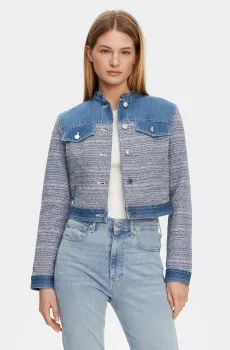 Женская джинсовая куртка Разноцветный XS Guess W5GL23.WH610;FBAX