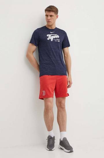 Футболка Nike Detroit Tigers мужская цвет синий с принтом Футболка Nike Detroit Tigers мужская цвет синий с принтом