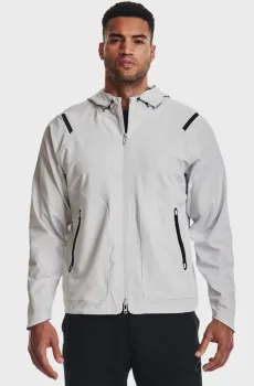 Мужская светло-серая ветровка UA Unstoppable Jacket Серый XXL Under Armour 1370494-014