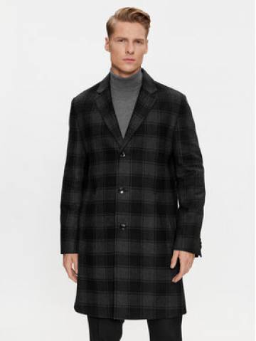 Boss Вовняне пальто H-Hyde-C-224 50502270 Чорний Regular Fit Boss Вовняне пальто H-Hyde-C-224 50502270 Чорний Regular Fit