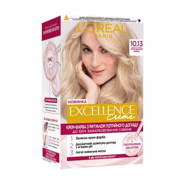 Крем-краска для волос LOreal Paris Excellence Creme с тройным уходом, 10.13 Легендарный блонд, 192 мл
