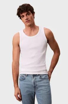 Мужская белая майка BADGE Белый L Calvin Klein Jeans LV04RF272G