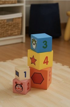 Деревʼяний сортер – числова головоломка - різнобарвний