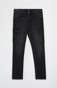 Джинси карго - чорний