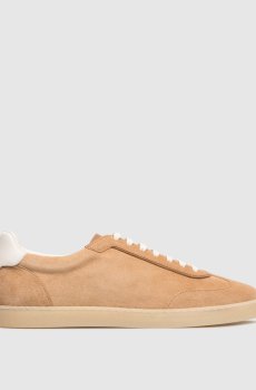 Коричневые замшевые кроссовки