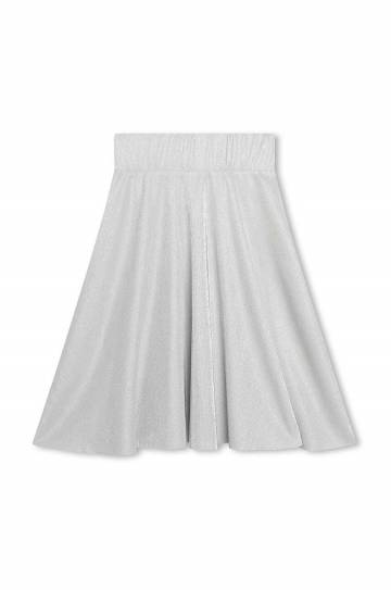 Детская юбка Dkny цвет серый midi расклешённая