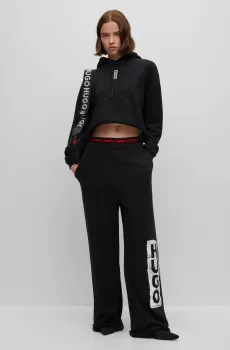 Женские черные спортивные брюки Черный S HUGO 50494645;001