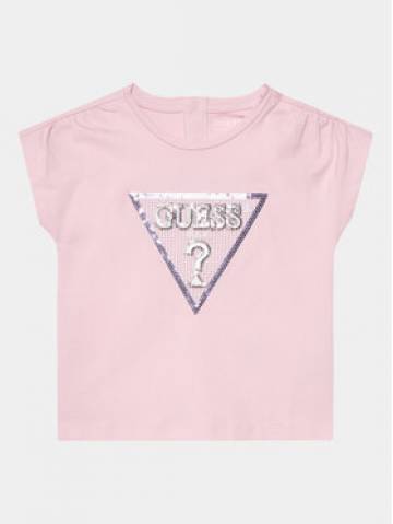 Guess Футболка K4GI11 K6YW4 Рожевий Regular Fit Guess Футболка K4GI11 K6YW4 Рожевий Regular Fit
