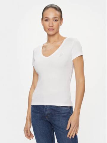 Tommy Jeans Футболка Essential DW0DW17385 Білий Slim Fit Tommy Jeans Футболка Essential DW0DW17385 Білий Slim Fit